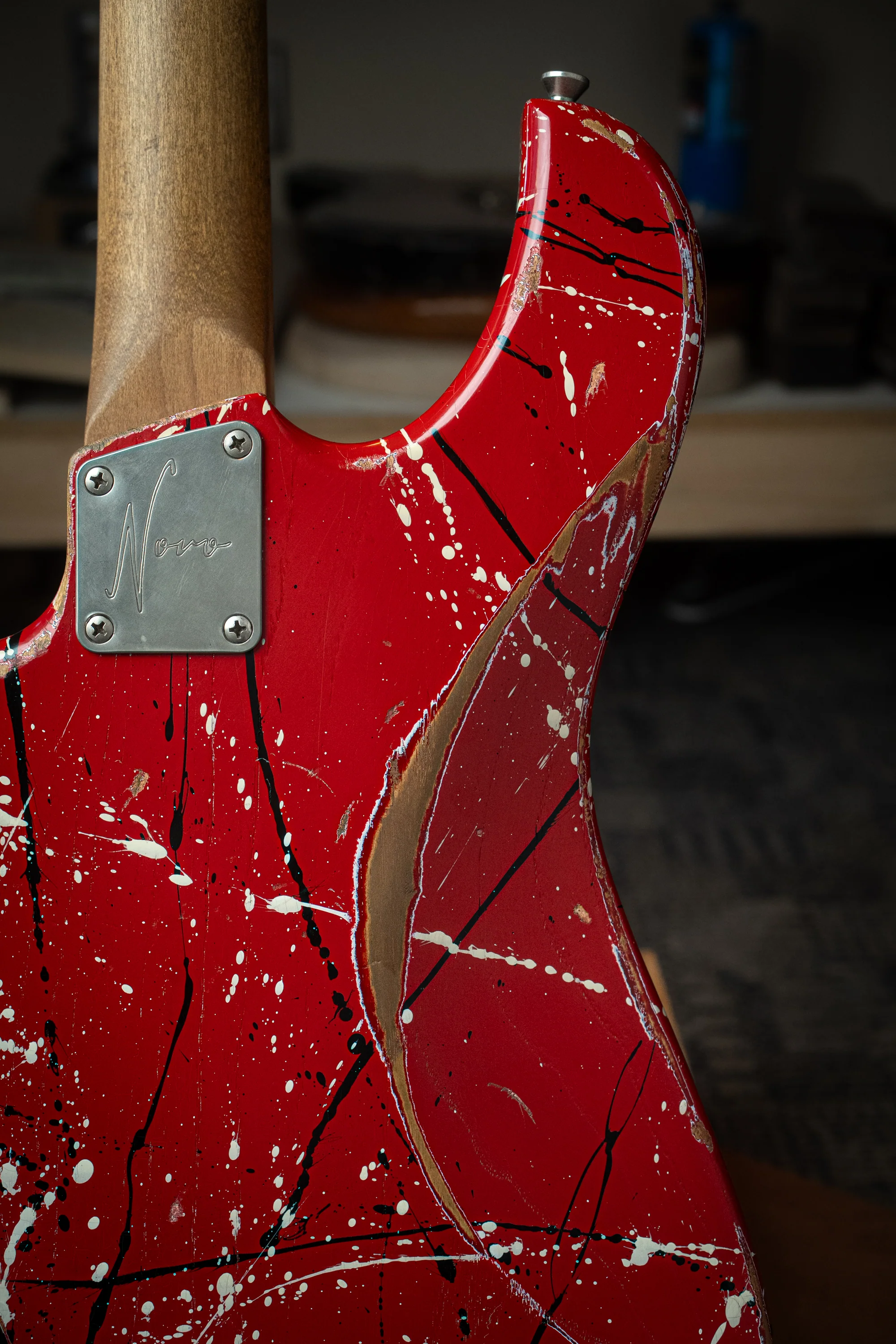 Signature IDRIS H1 - Red/Black/White Splatter | NAMM 26 - Image 9